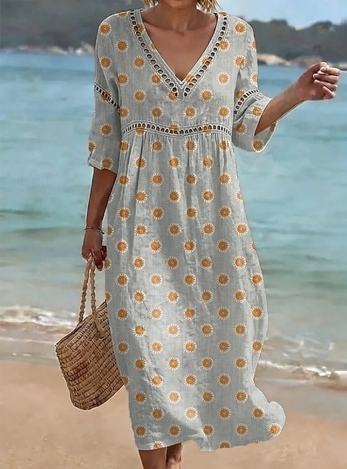 loose fitting summer dresses Women Irregular Dresses  SimpleLinenLife and elastane Best Loose Fitting Dresses |