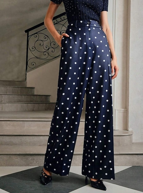 women's designer dress pants Pleated Satin Balloon Pants