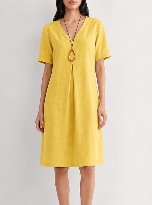 yellow linen dresses for women Yellow Duffy Linen Strappy Dress | WHISTLES