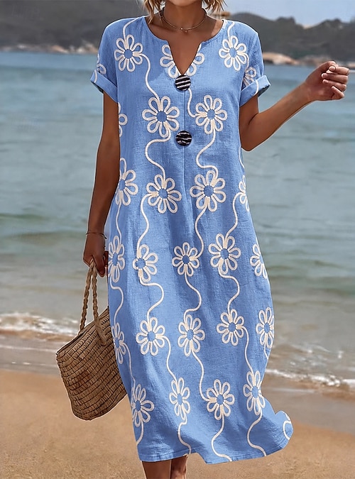 summer women s embroidered beach dress Steph Mini Dress, in Beachfront Embroidery its an ideal choice for beach or festival outings. womens elegant v neck floral