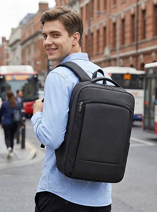 Student Laptop Backpack for Men, Waterproof Polyester School  display picture 1