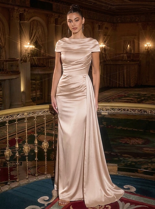 empire waist wedding dress with pockets Ivory A-Line Wedding Dress with Empire Waist  Long Sleeves Wedding Dress  with High Slit Plus Size  PAOLA