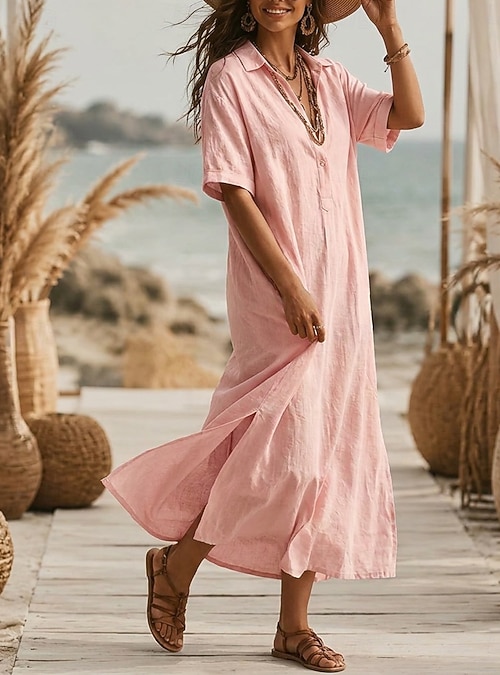 red dress blue flowers MARIA mini wrap MAGNOLIA SHARARA 10 / Web Collection: Virtue size:2X day comfort.