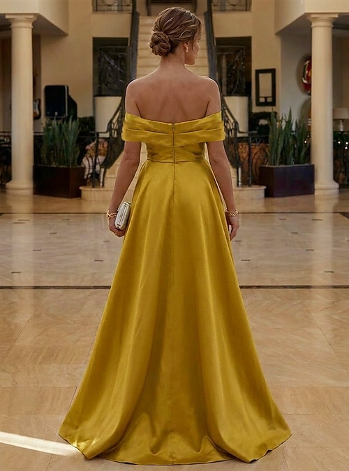 formal engagement dresses Red Satin 3D Flowers Two-Piece Engagement Dress