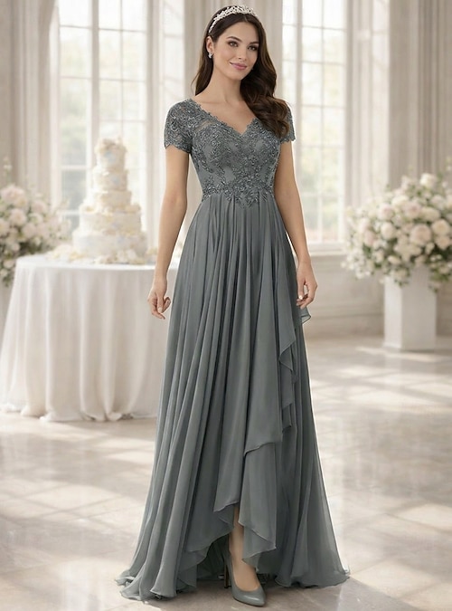 elegant simple formal dresses Simple Long Formal Dress with Lace-Up Back 263 Rose / XSmall