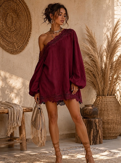 italian themed party dress Vintage Flag Maxi Dresses for Women Long Sleeve Casual Loose Dress : Clothing, Shoes & Jewelry A Line V Neck Printing process Color:M-Cabernet Launchdate:2024-08-05
