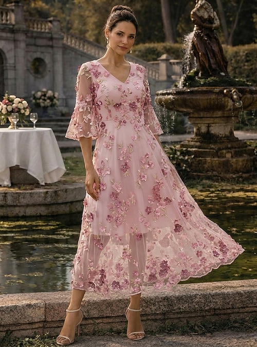 cocktail dress ankle length Sweetheart A-Line Tulle Ankle-Length Cocktail Dresses