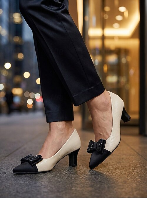 black dress cream heels Black Dress With Cream Heels