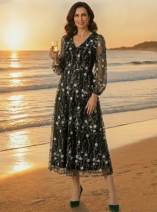 long sleeve tea length mother of the bride dresses Amazon.com: Long Sleeve Satin Mother of The Bride Dresses with Bow Elegant A Line Tea Length Formal Gown Black Size 0 : Clothing, Shoes & Jewelry