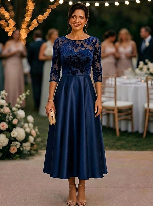 vintage tea length mother of the bride dresses Jangshions A-Line Dress Plus Size Elegant Wedding Guest Dress V Neck 2023 JS054 Ivory : Clothing, Shoes & Jewelry Yes;Boning Ivory Mother of the Bride