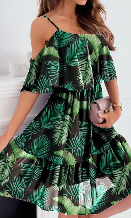 short floral graduation dresses Sage Green Floral Short Homecoming Dress A-line Graduation Dress Y619 –  Simplepromdress