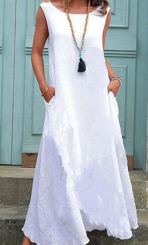 Linen Maxi Dress White Linen Dress Amazon Floral Dress Maxi Dress