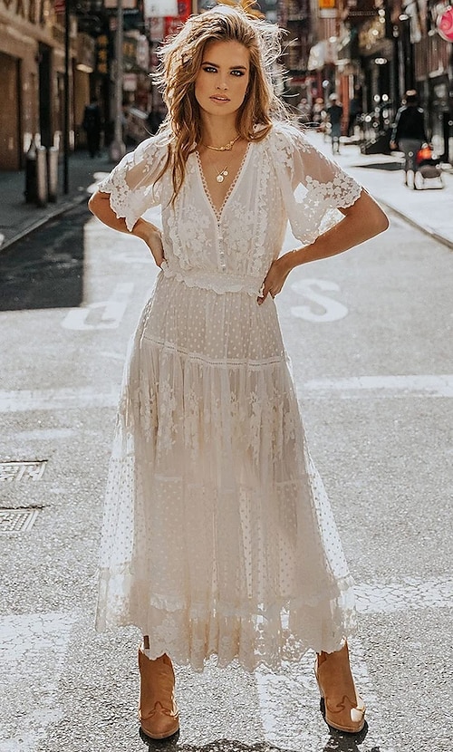 2 in 1 lace dress 2-in-1 Off-Shoulder Lace Ball Gown with Sheer Corset & Overskirt