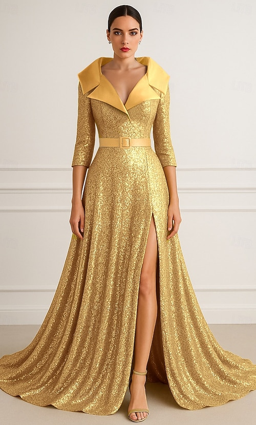 green emerald velvet dress Elegant Sleeveless Dark Green Mermaid Court Train Sequin Prom Dresses main image 1