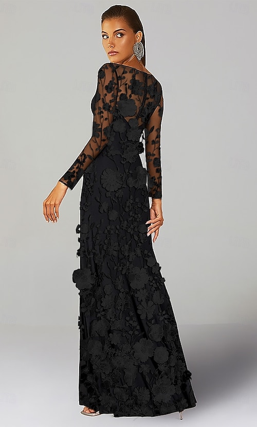 black beach wedding guest dress Black Beach Hi Lo Tulle Wedding Evening Gown Sleeveless lace main image 1