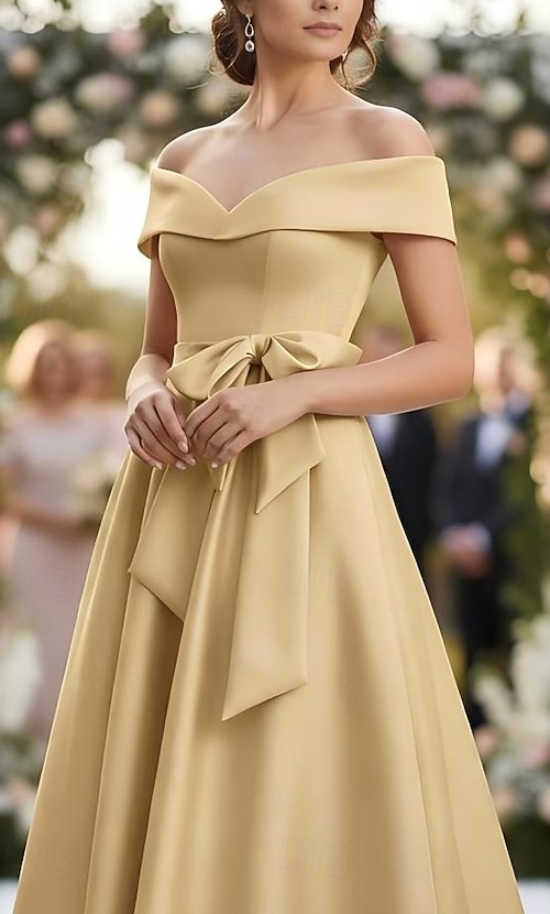 cheap ankle length dresses Chic Ankle Length Strapless Classic Prom Dresses Long Slit Online main image 0