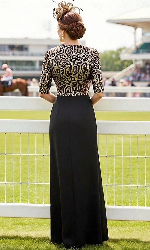 black kentucky derby dress Turning heads with vintage charm at Churchill Downs   Our Polka Dot  Halter Fit and Flare Midi Dress in Black Ivory brought all the Derby day  flair  bold prints, classic