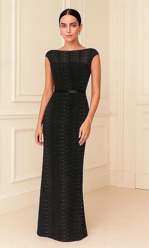 green emerald velvet dress Muriel Red Boat-Neck Volume-Hem Midi Dress – Club L London main image 0