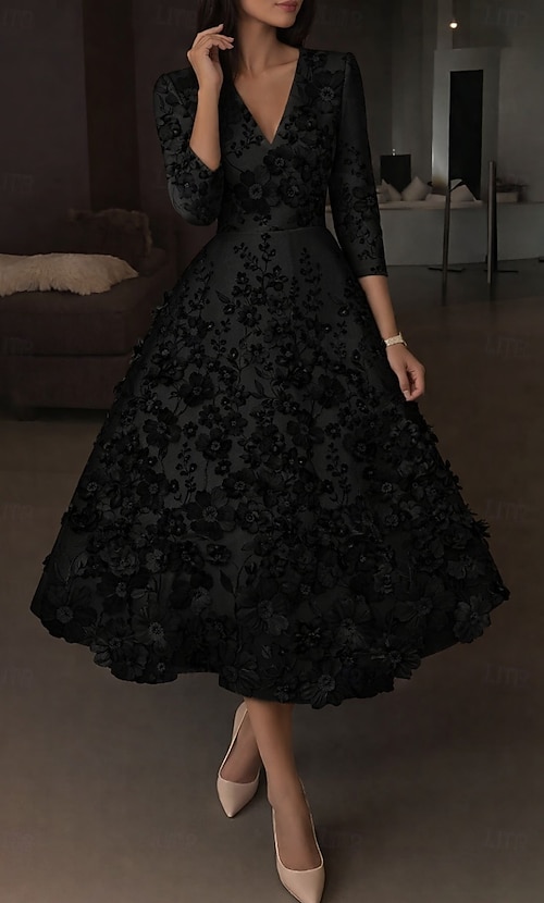 half black half pink dress Pink A-line Strapless Black Top Floral Appliques Long Prom Dress Pink / US 6