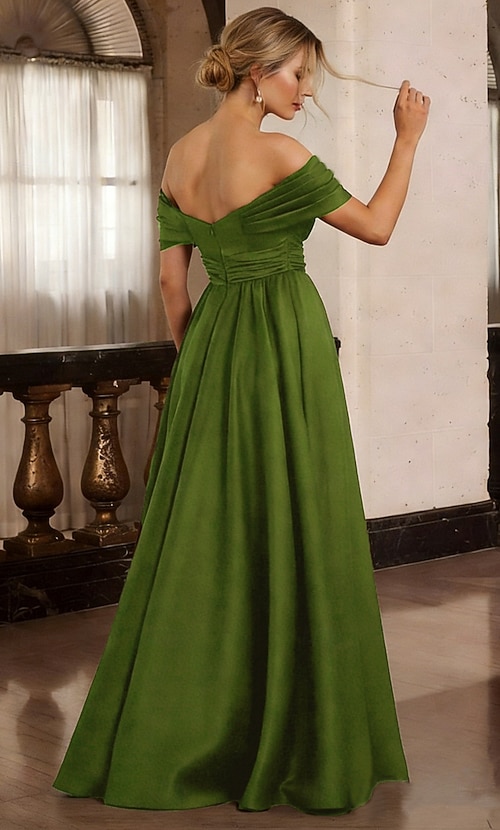 linen evening dresses Rebecca 18 main image 0