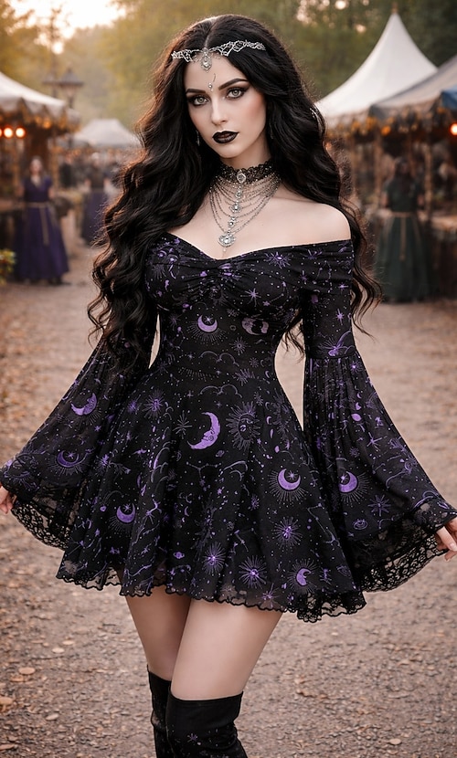 purple steampunk dress Purple Steampunk dress
