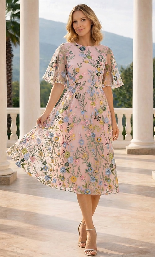 pastel formal dresses with sleeves Modest Short Cap Sleeve Pastel Colored Formal Dresses