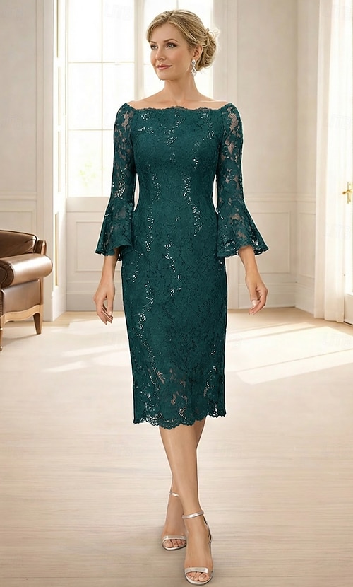 long sleeve lace short prom dress A Line V Neck Long Sleeves Short Green Lace Prom Dresses, Short Green   jbydress