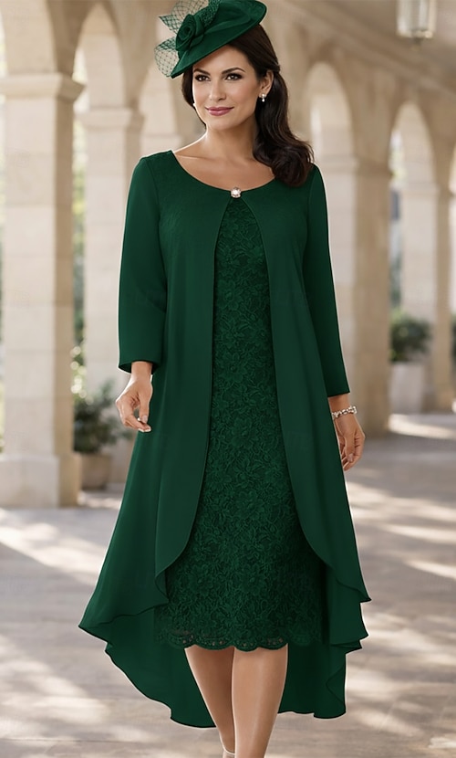 knee length dresses for ladies Alex Evenings Petite Stretch Tulle Jacket Dress