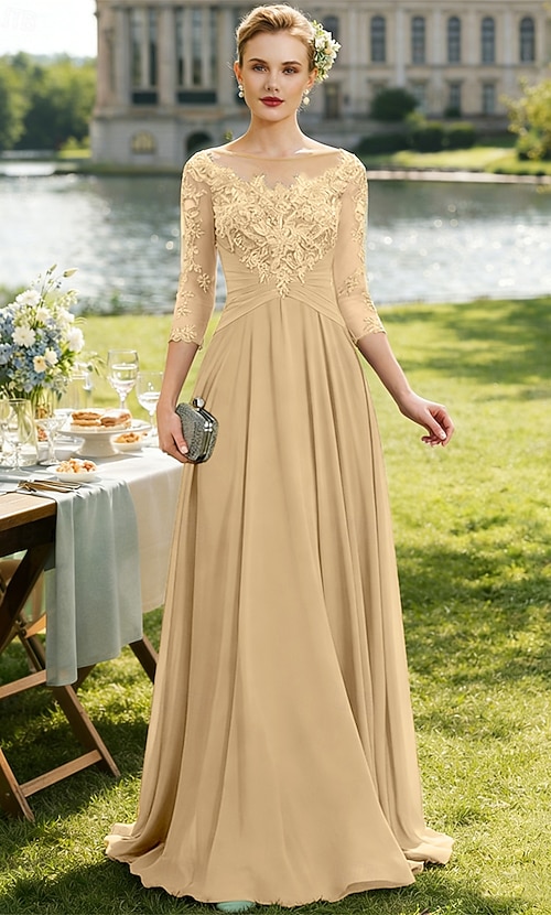 sachin and babi light blue dress Chiffon Long Plus Size Mother of Bride Dresses Formal Bridesmaid Prom Gown 28019, Mustard Yellow main image 1