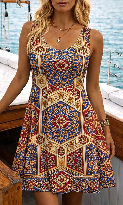 empire waist mini dress Standards & Practices Women's Faux Wrap Sleeveless Empire Waist Mini Dress