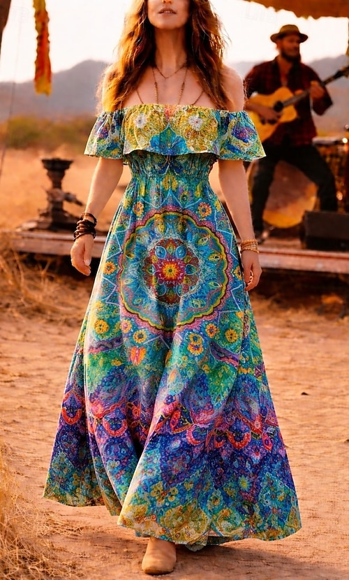 maxi dress music festival Elegant Multi-Color Strapless Bodycon Maxi Dress for Spring and Summer Canary Houze
