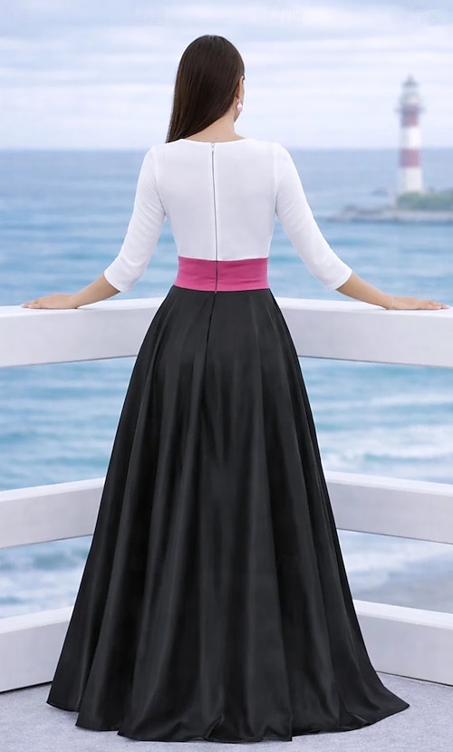 lighthouse evening dresses Fit & Flare Sweetheart Illusion Neckline Formal Evening Gown by Andrea & Leo Couture - MA105