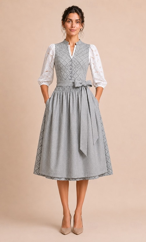 beer festival dress Oktoberfest Dress Dirndl Trachtenkleider Maid Bavarian German Wiesn Women's  Carnival Beer Festival Traditional Style Cloth Without Blouse 2026