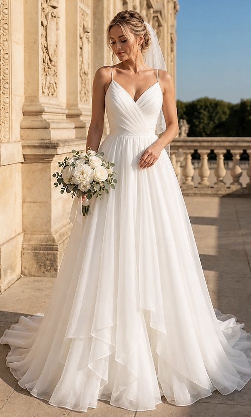 Beach Wedding Casual Simple Wedding Dresses Wedding Dresses Sheath Camisole Sleeveless Court Train Chiffon Bridal Gowns With Pleats Beach Wedding Casual Simple Wedding Dresses Wedding Dresses Sheath Camisole Sleeveless Court Train Chiffon Bridal Gowns With Pleats