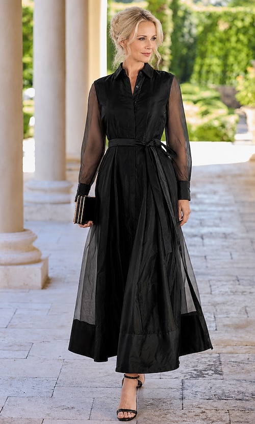 organza wedding guest dress Suzhoufashion Navy Strapless A Line Formal Dress With Ruffles or a refined special Plus Size Wedding Guest Multicolor