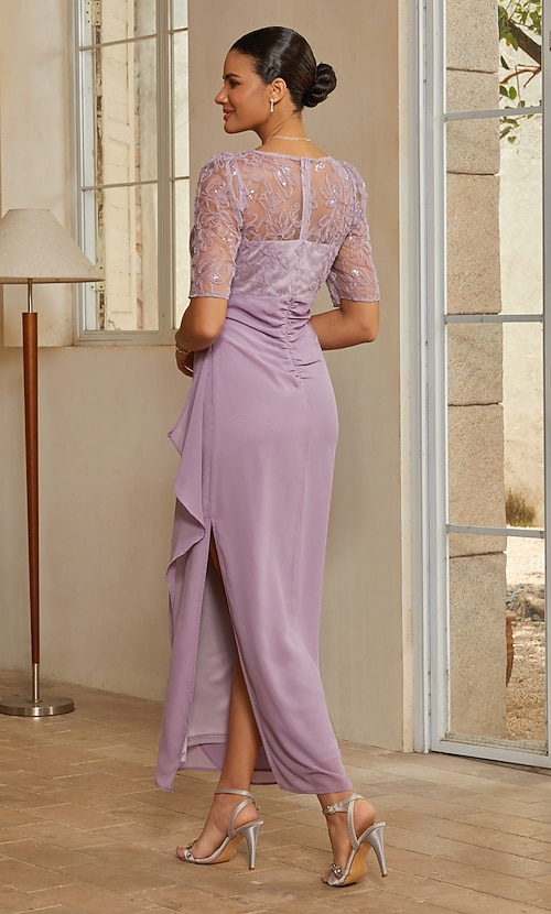 floral lace illusion mesh cocktail dress 3-D Flower Illusion Sweetheart Sheer Bodice Mesh Ball Gown