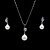 billiga Smyckeset-Vit Pärla Smycken Set Guld örhängen Smycken Till Bröllop Party Årsdag Födelsedag Gåva Förlovning / Örhängen / Dekorativa Halsband