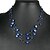 abordables Colliers-Perle Bleu Argent Colliers Tendance Bijoux pour Soirée Anniversaire Cadeau Quotidien Chaîne unique