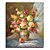 cheap Oil Paintings-Oil Painting Hand Painted - Still Life Classic Stretched Canvas