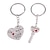 cheap Keychains-Keychain Silver Alloy Fashion For Birthday / Business / Gift