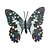 cheap Light Up Toys-Glow-in-Dark Butterfly Home 3D butterfly wall stickers with Pin&amp;Magnet  curtains Fridge Decoration