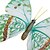 billige Lysende leker-glød-in-dark butterfly hjem 3d butterfly vegg klistremerker med pin&amp;amp;magnet gardiner kjøleskap dekorasjon