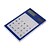 baratos Artigos de Escritório-transparente-solar-powered-calculadora (azul)