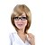 cheap Synthetic Trendy Wigs-Capless Medium Length Synthetic Light Blonde Straight Hair Wig