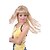 cheap Synthetic Trendy Wigs-Synthetic Wig Wavy Style Capless Wig Blonde Synthetic Hair 24 inch Women&#039;s Blonde Wig Black Wig