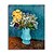 cheap Oil Paintings-Oil Painting Hand Painted - Famous Classic Stretched Canvas