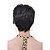cheap Synthetic Trendy Wigs-Black Synthetic Wig Wavy Synthetic Hair 10 inch Wig Women&#039;s Capless