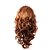 economico Parrucche sintetiche-mano legata stile pizzo lungo fronte sintetica marrone dorato capelli ricci parrucca