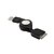 billiga MP3-tillbehör-utdragbar USB-data + laddkabel för alla iPod / iPhone (70cm-kabel)