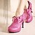 cheap Women&#039;s Boots-Top Quality PU Upper High Heels Short Boot With Ruffle Special Occasion Shoe/ Fashion Shoe(0987-X2984)